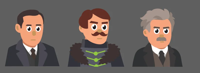 Tři hotové ilustrace autorů vedle sebe